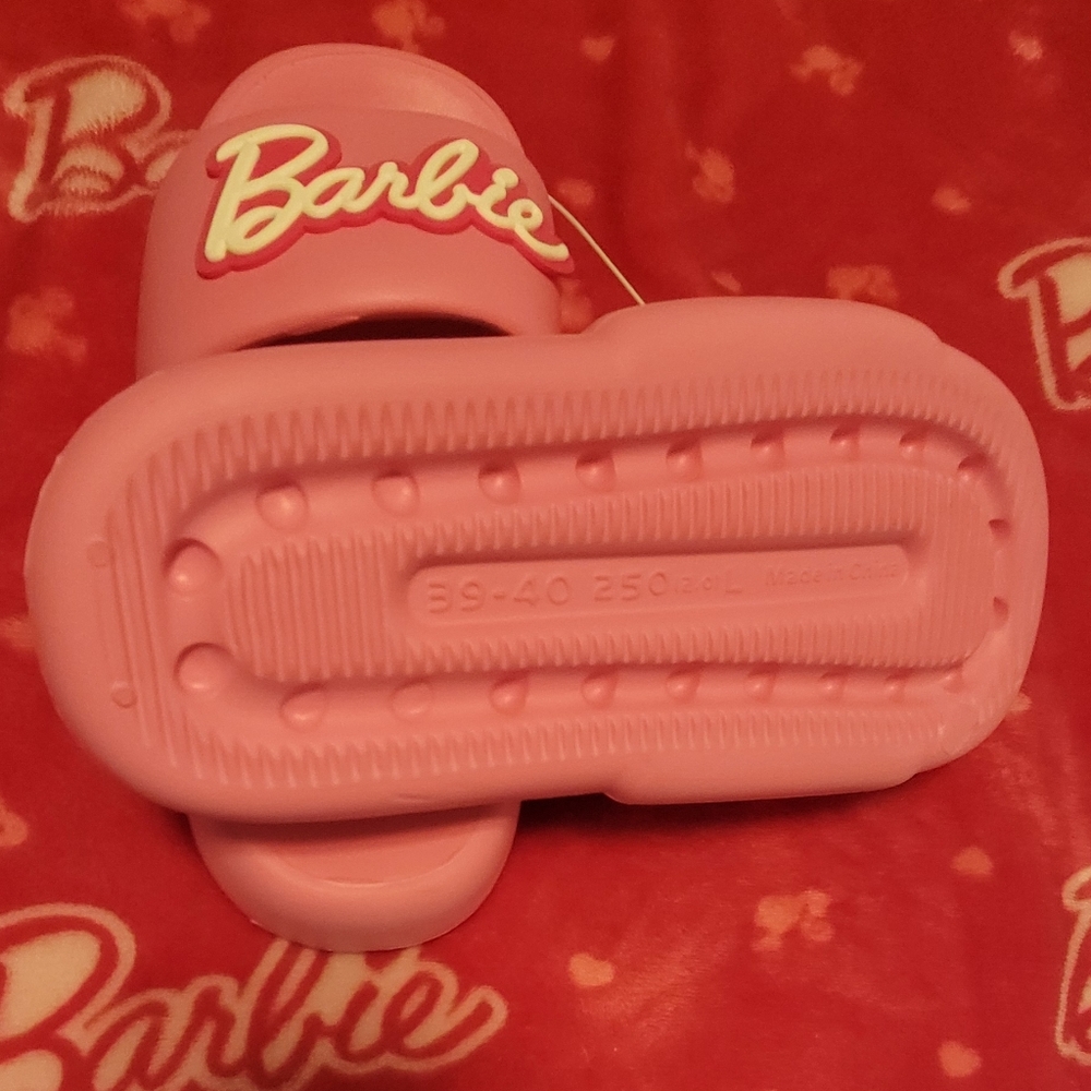 Barbie Pink Foam Slides - Picture 2 of 3